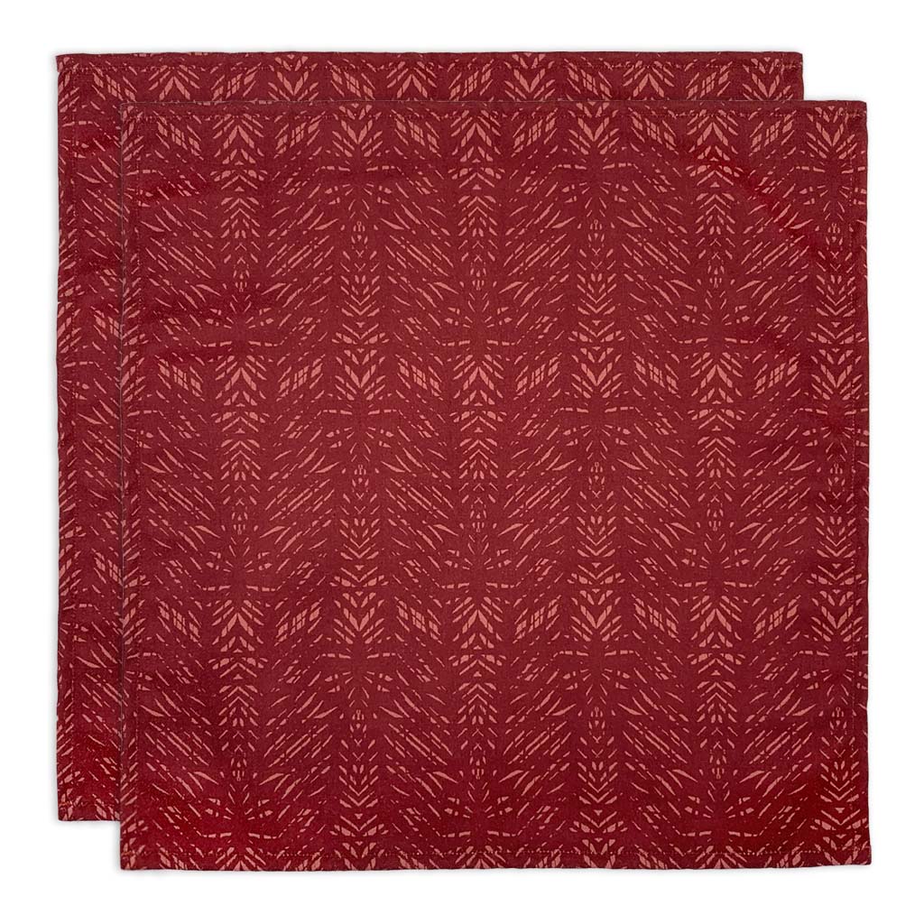 Crimson Premium Batik Dining Napkin Set