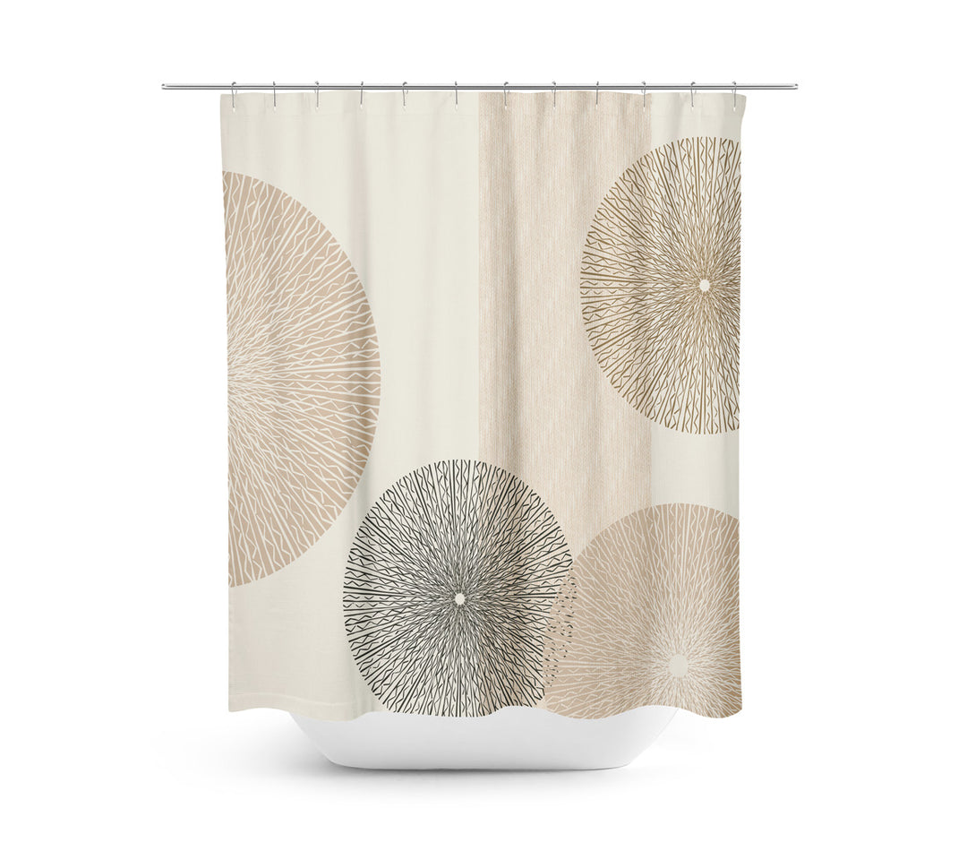 Maluhia Shower Curtain ON a White Background