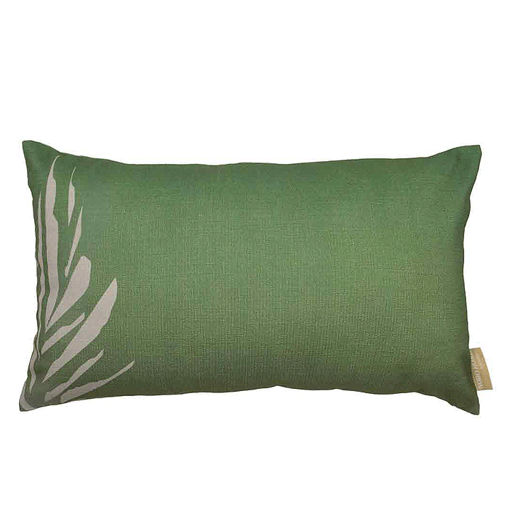Green and Ivory Kanu Lumbar Pillowcase