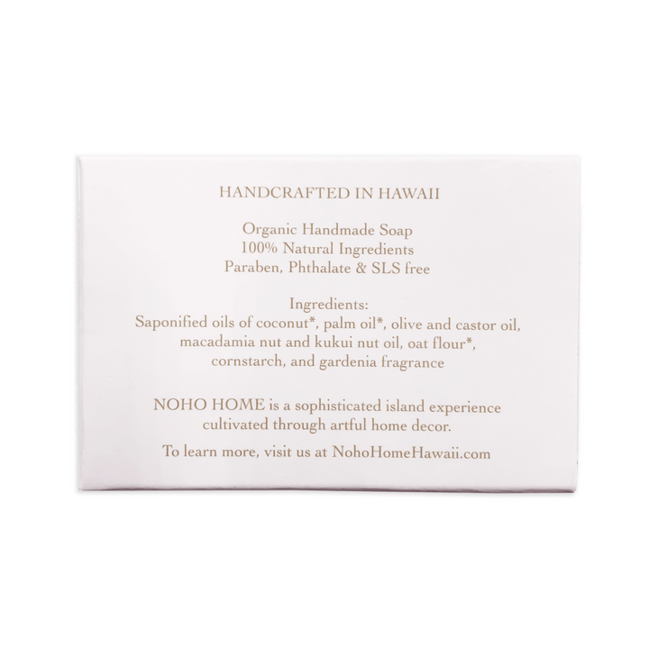 Gardenia Scent Hand Soap box back