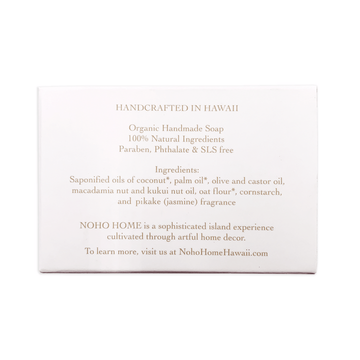 Pīkake Scent Handsoap box back