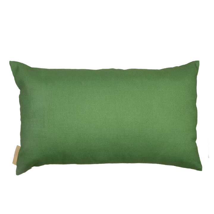 Back of Green & Ivory Kanu Lumbar Pillowcase