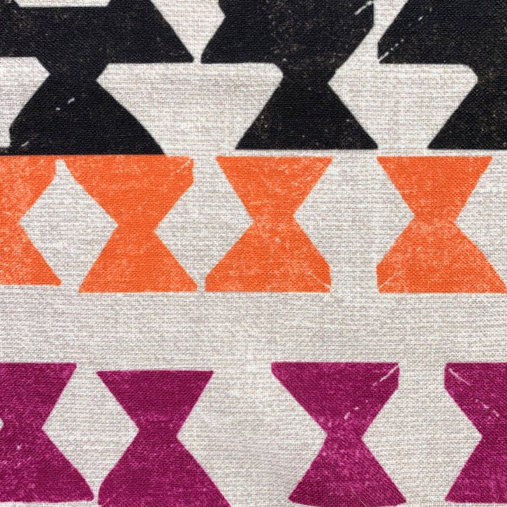 Closeup Of the Multicolor Kāpili Square Pillowcase Hawaiian Print