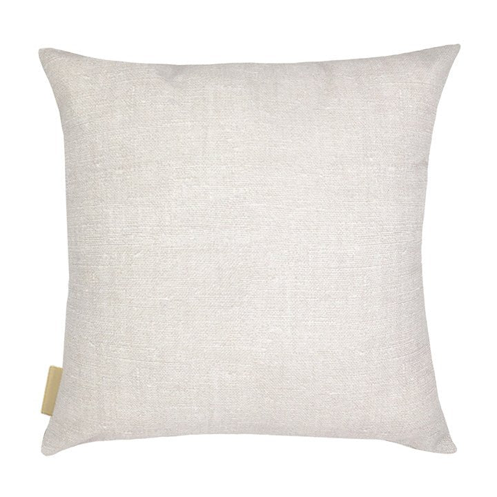 Back Side Of the Black and Taupe Kāpili Square Pillowcase