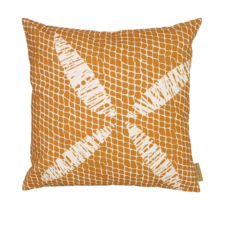 Turmeric Kapua Kai Square Pillowcase Front Side On a White Background