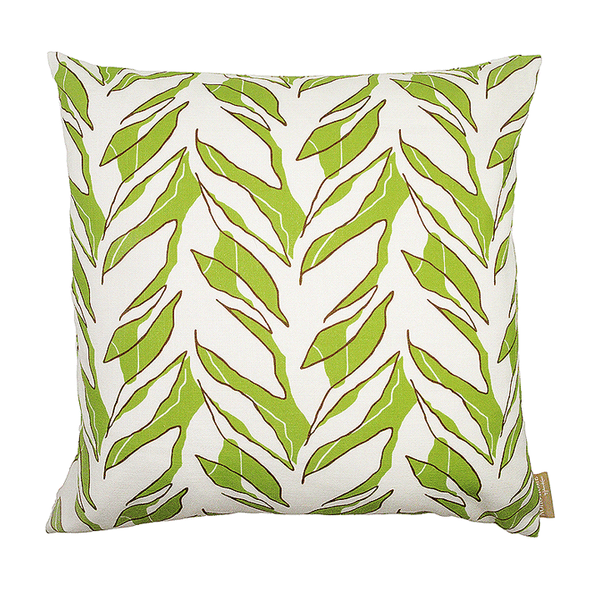 Moss and Ivory Kī Square Pillowcase Front Side On a White Background