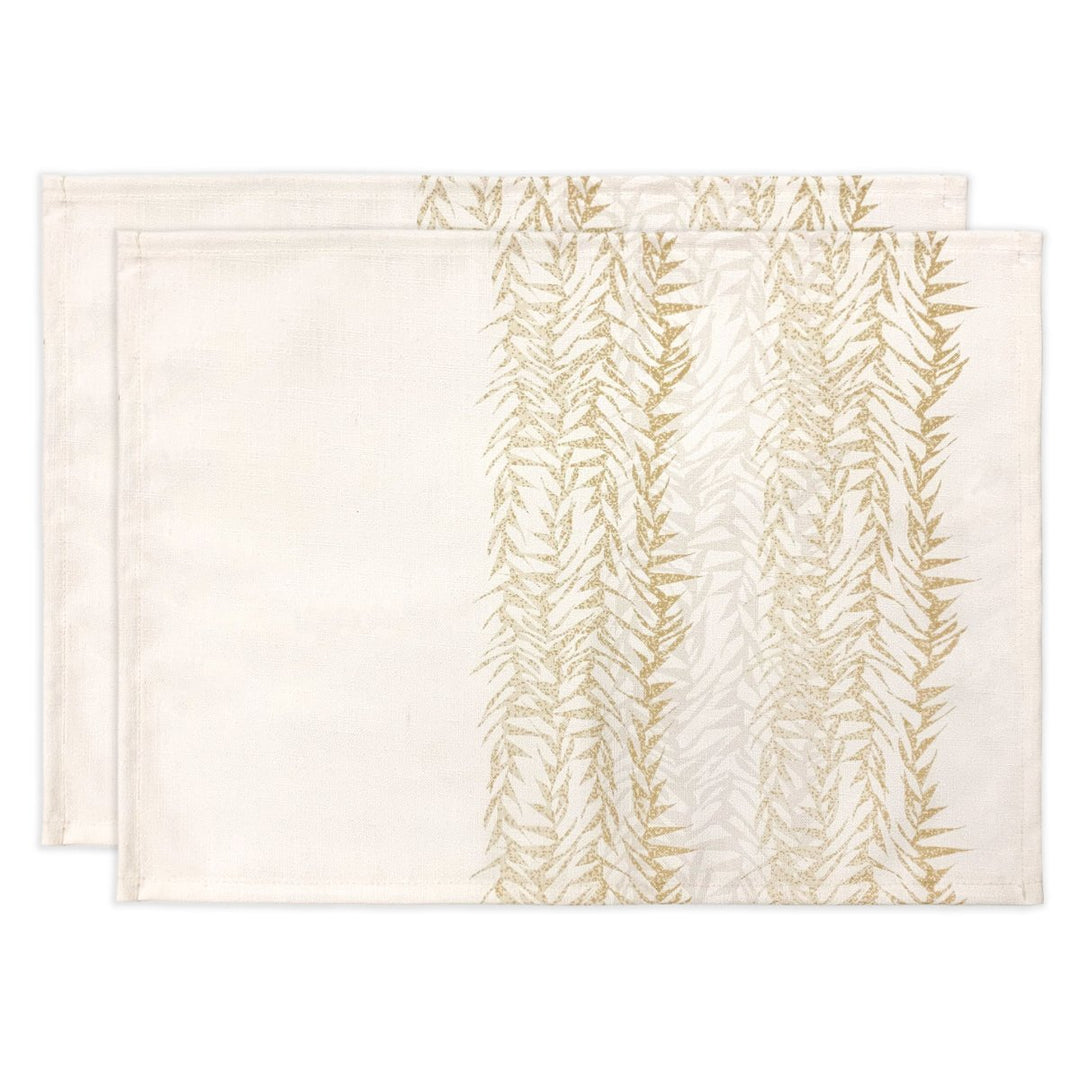 Gold Kui Dining Placemat Set On a White Background