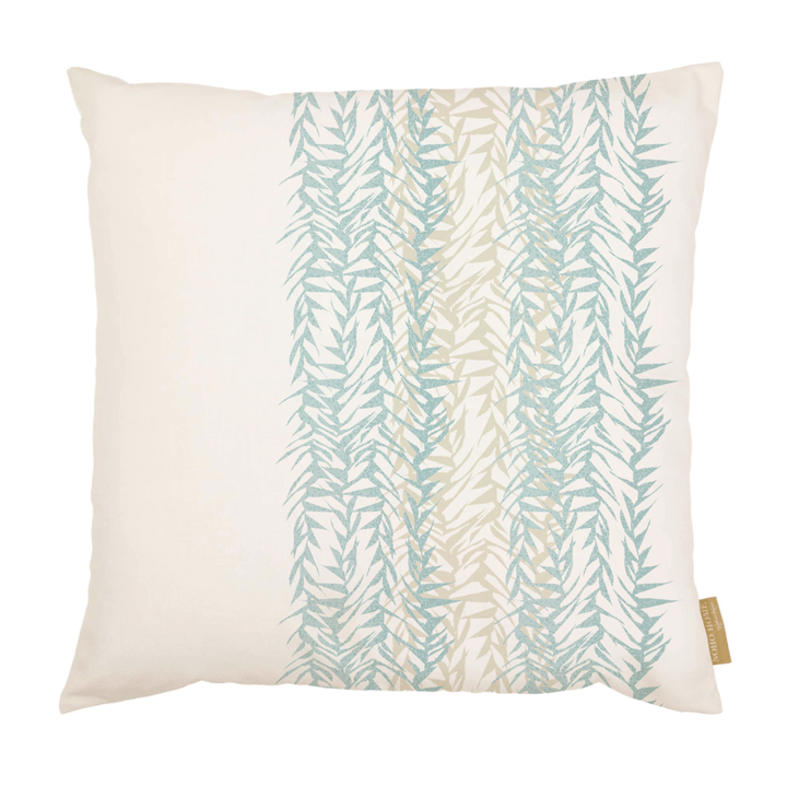Light Blue Kui Square Pillowcase Front Side On a White Background