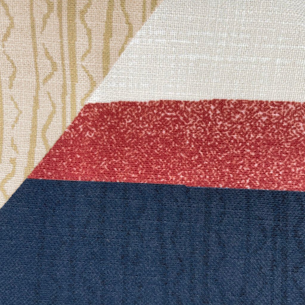 Closeup Of the Kuiki Square Pillowcase Hawaiian Print