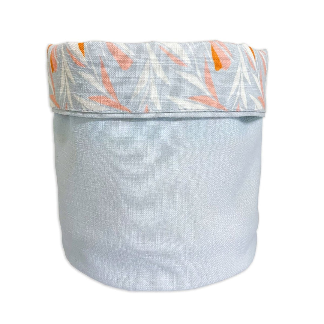 Sky Lokelani Fabric Planter - Medium - reversible
