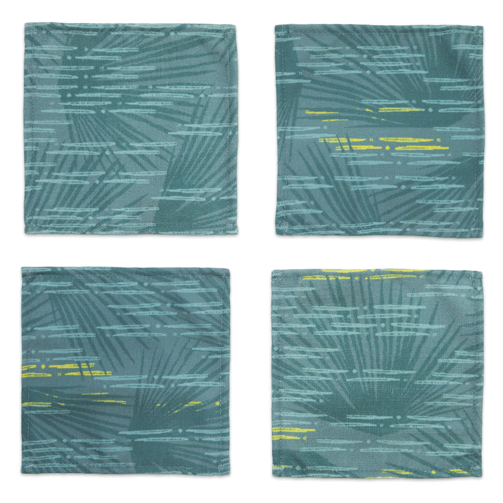 Blue Loulu Cocktail Napkin Set