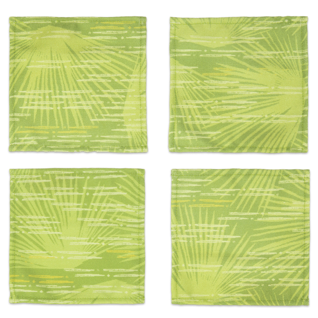 Green Loulu Cocktail Napkin Set