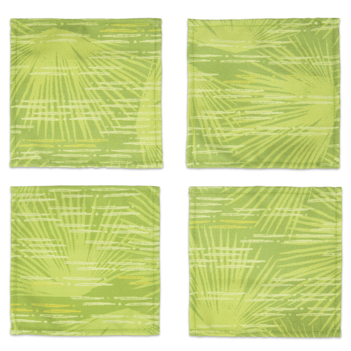 Green Loulu Cocktail Napkin Set