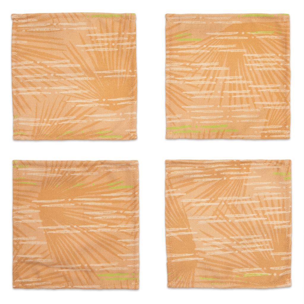 Orange Loulu Cocktail Napkin Set 