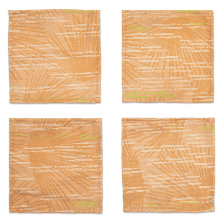 Orange Loulu Cocktail Napkin Set 