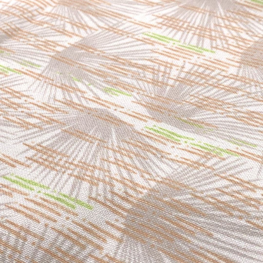 Closeup of Ivory and Orange Loulu Dining Napkin Set 