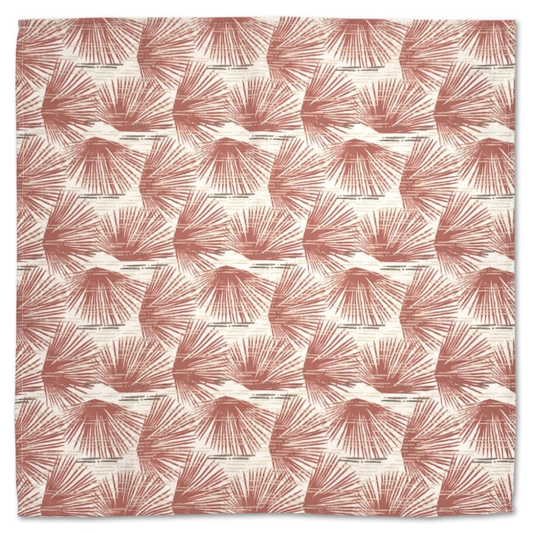 Ivory and Red Loulu Dining Napkin Set