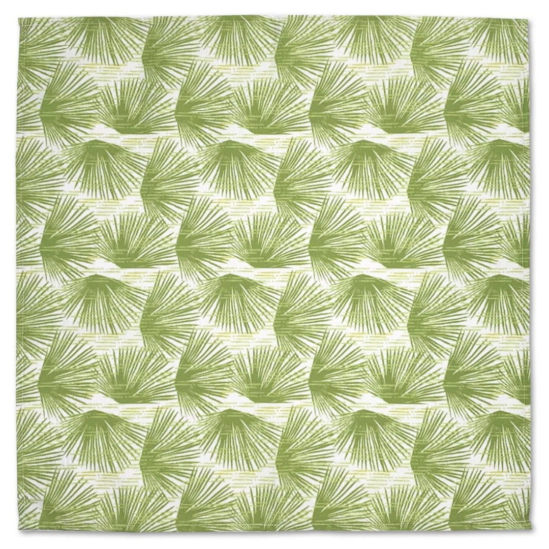Ivory and Green Loulu Dining Napkin Set 