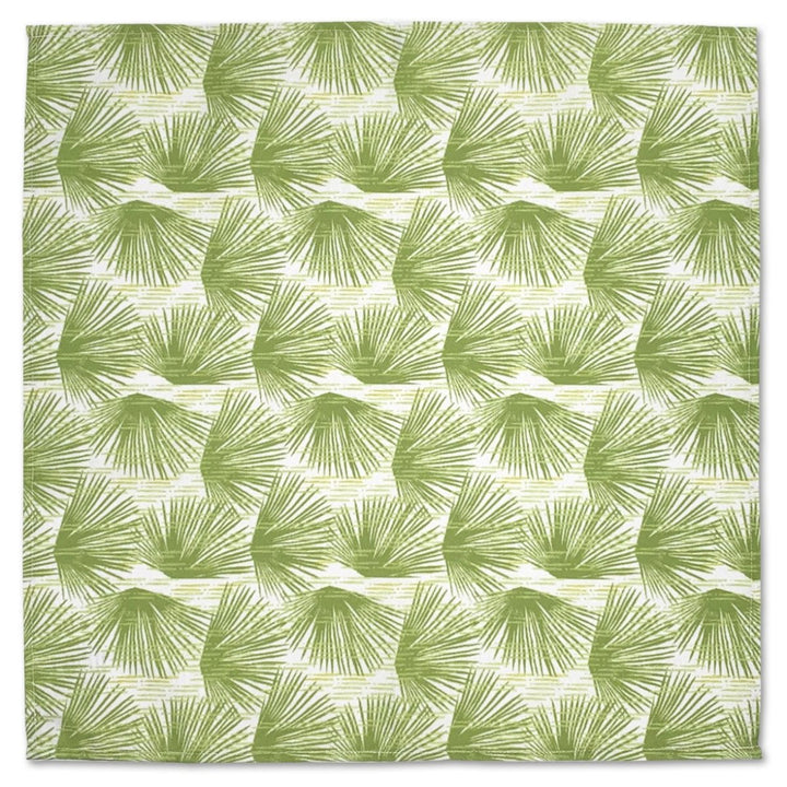 Ivory and Green Loulu Dining Napkin Set 