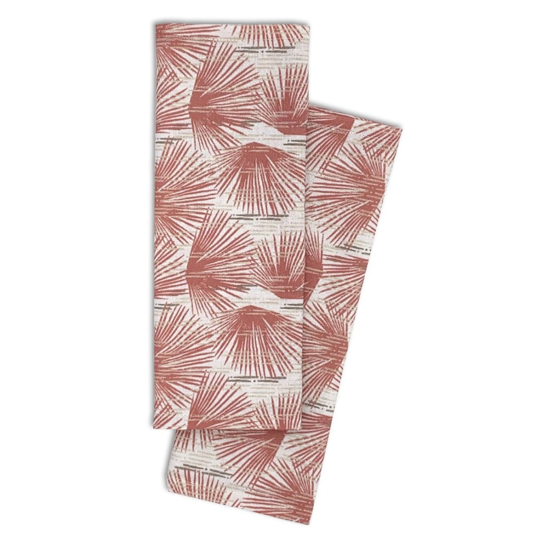 Red and Ivory Loulu Dining Placemat Set