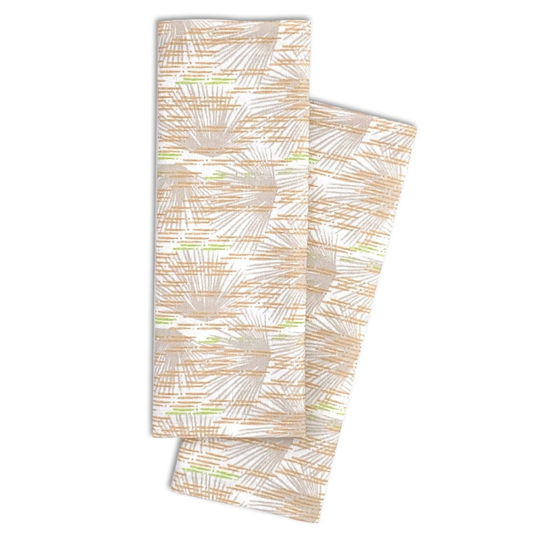 Orange and Ivory Loulu Dining Placemat Set