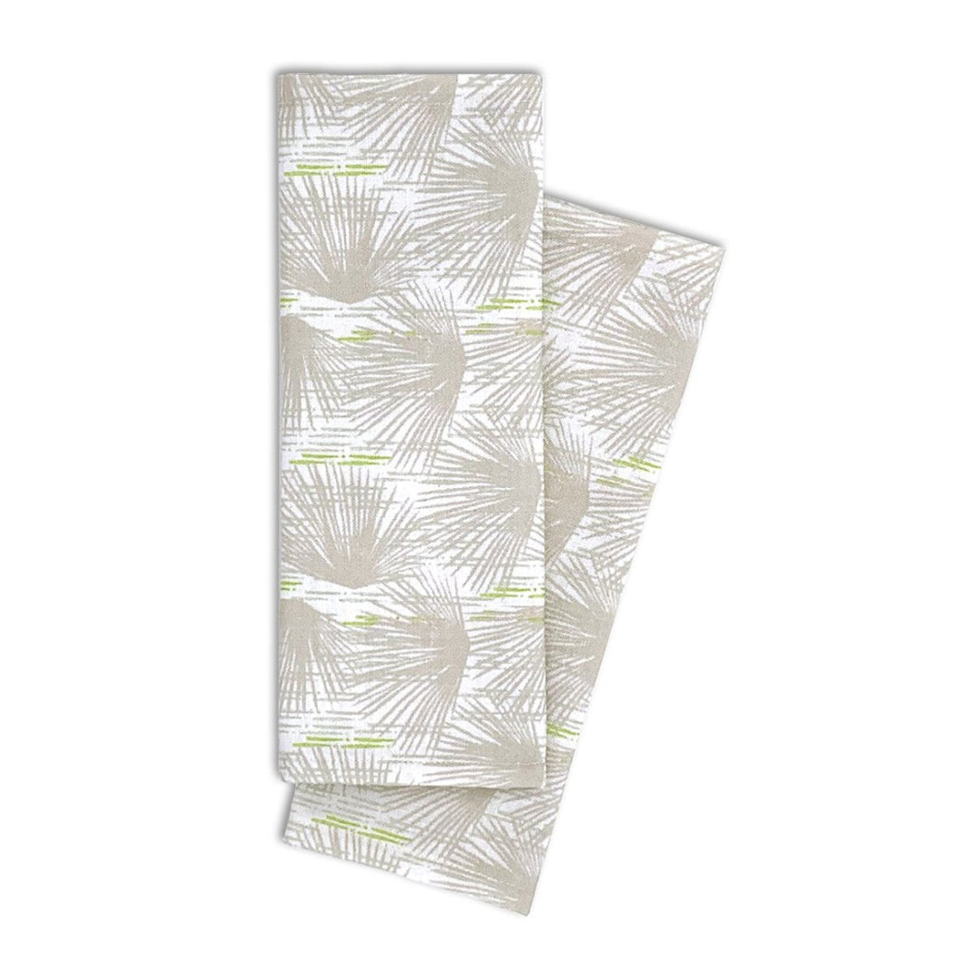 Folded Beige and Ivory Loulu Dining Placemat Set