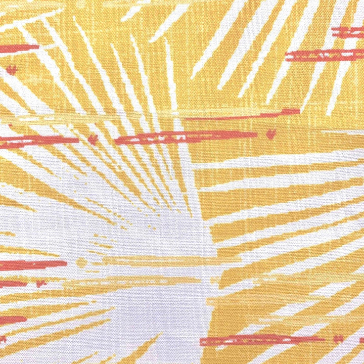 Closeup of the Liliko'i Loulu Square Pillowcase Hawaiian Print