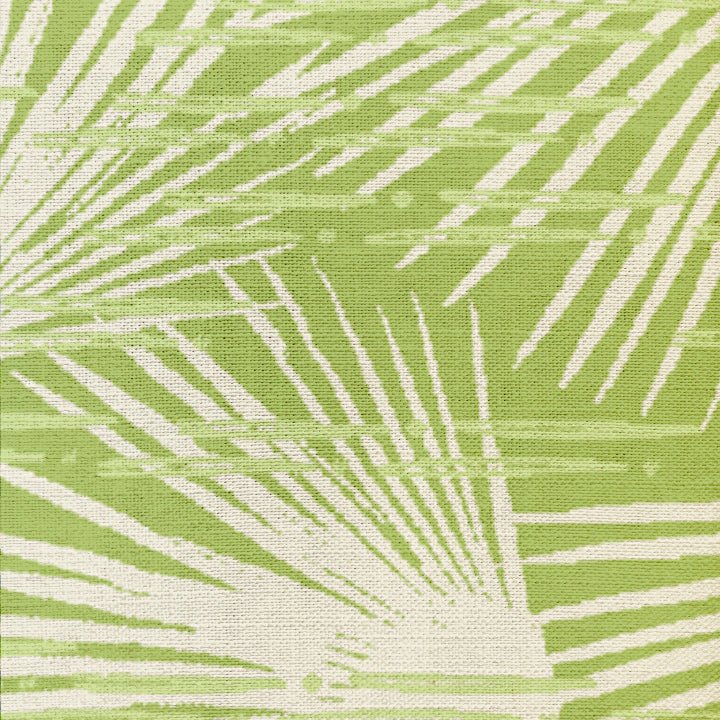 Closeup of the Celery Loulu Square Pillowcase Hawaiian Print