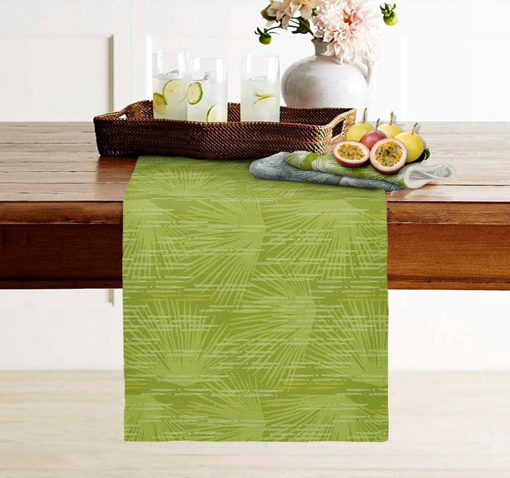 Green Loulu Table Runner