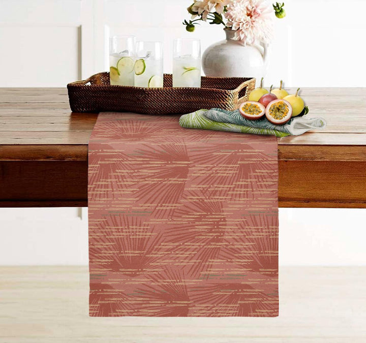 Red Loulu Table Runner