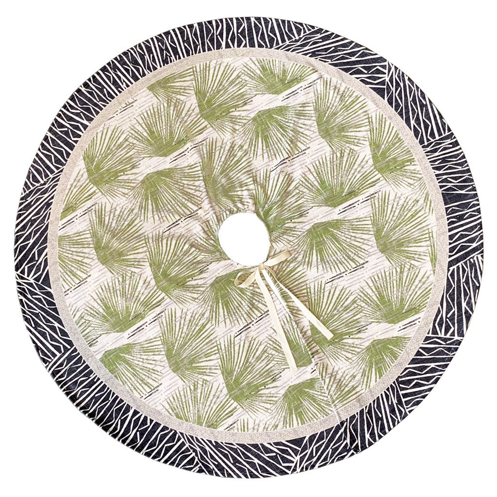 Mahana Beach Loulu Tree Skirt In Black and Green