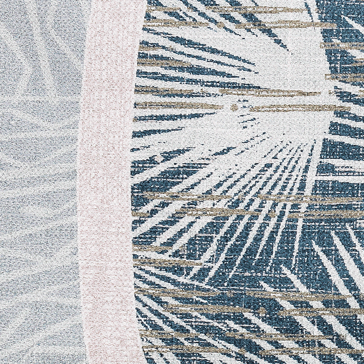 Lanikai Loulu Tree Skirt In Blue Print Close Up
