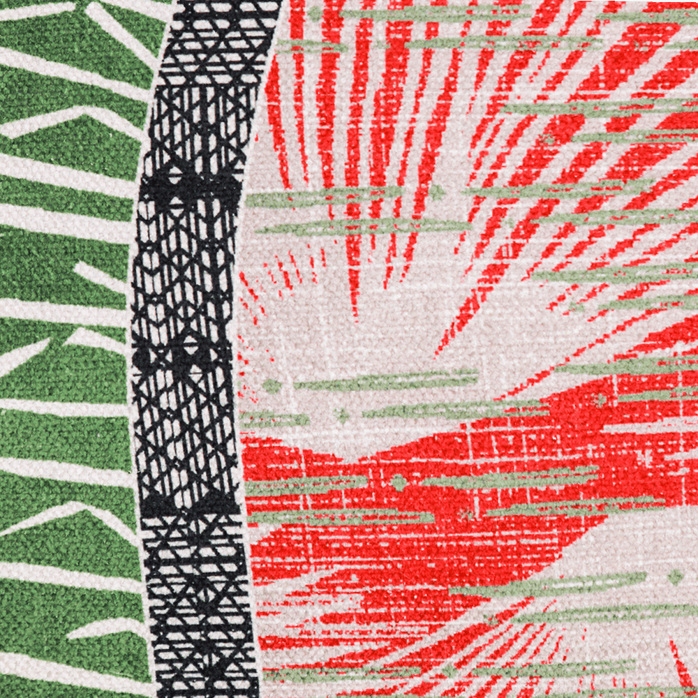 Kalikimaka Loulu Tree Skirt Print Close Up