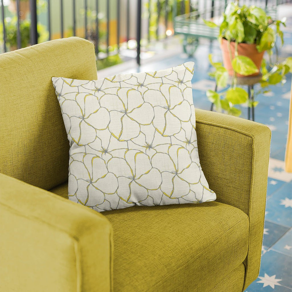 Mōhala Square Pillowcase Set On a Lime Green Fabric Chair