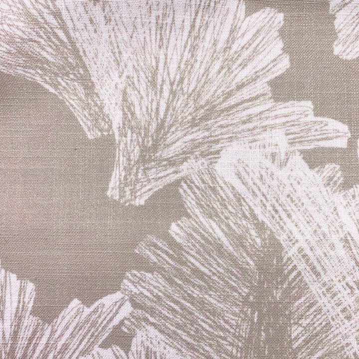 Ivory and Close-up of Ivory & Taupe Nahenahe Lumbar Pillowcase