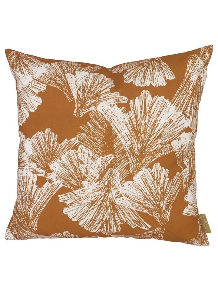Front of Tangerine Nahenahe Square Pillowcase On a White Background