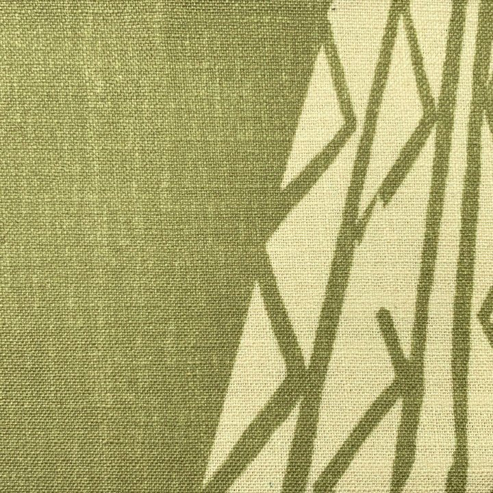Close-up of Beige & Olive Niho Kila Lumbar fabric
