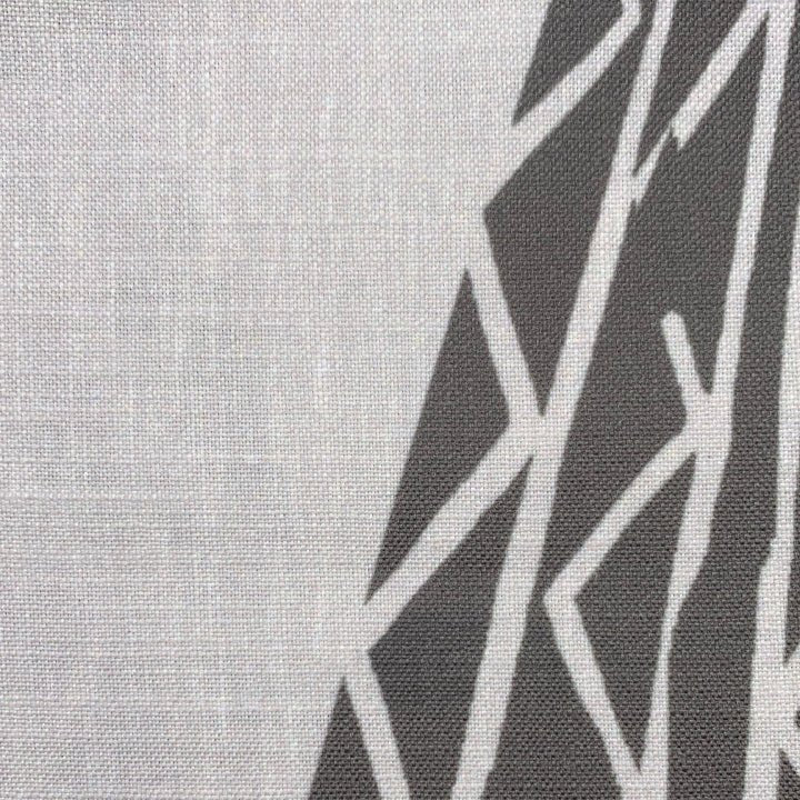 Close-up of Stone & Light Gray Niho Kila Lumbar fabric