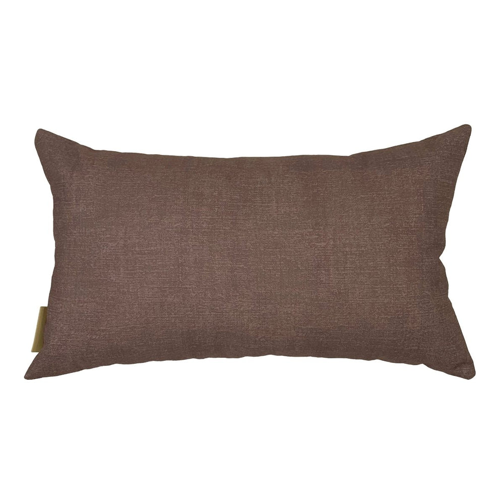 Backside Brown Niho Lumbar Pillowcase On a White Background