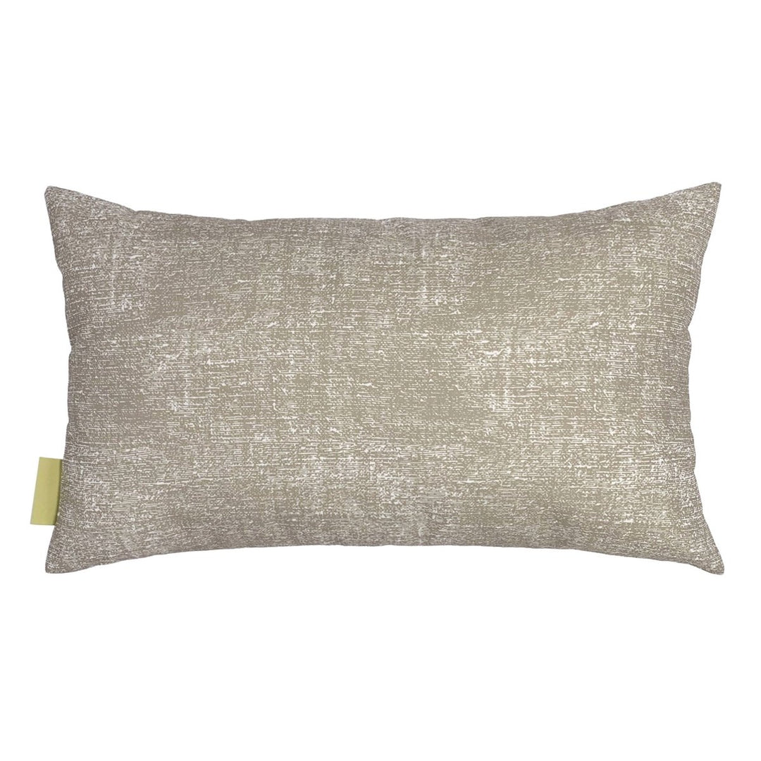 Backside Dark Taupe Niho Lumbar Pillowcase On a White Background 