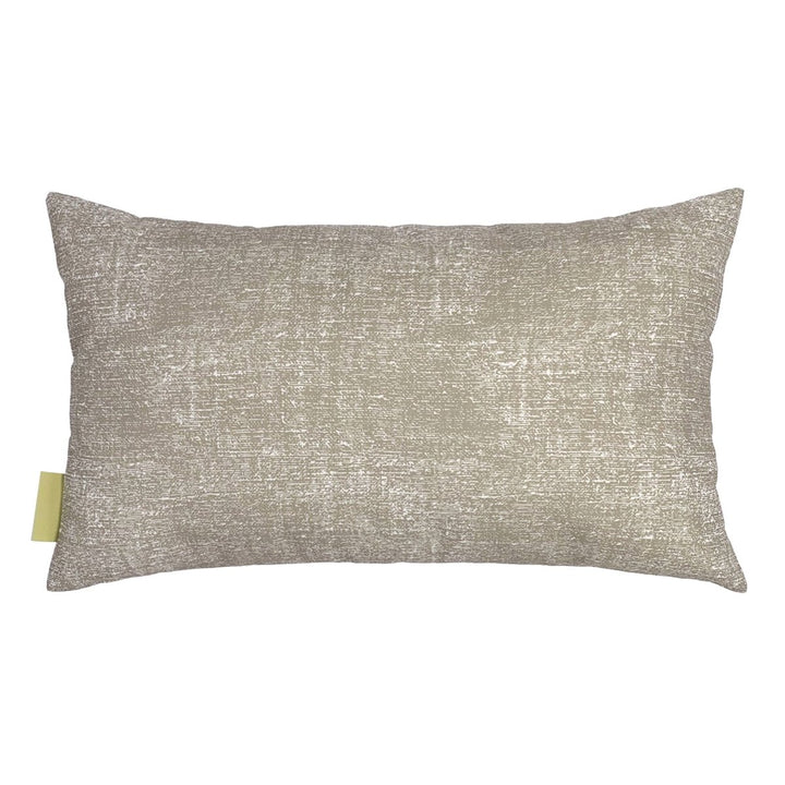 Backside Dark Taupe Niho Lumbar Pillowcase On a White Background 