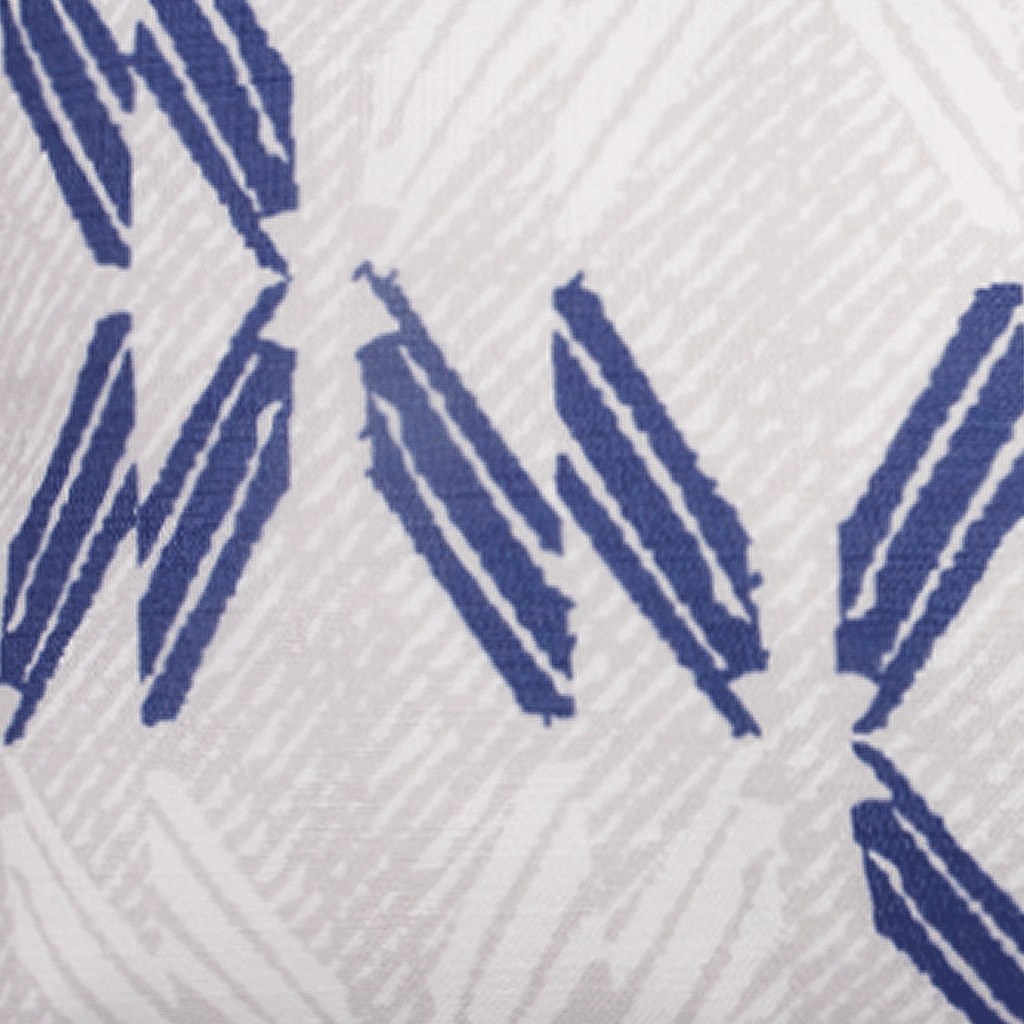 Close-up of Navy & Ivory Peʻa Lumbar Pillowcase
