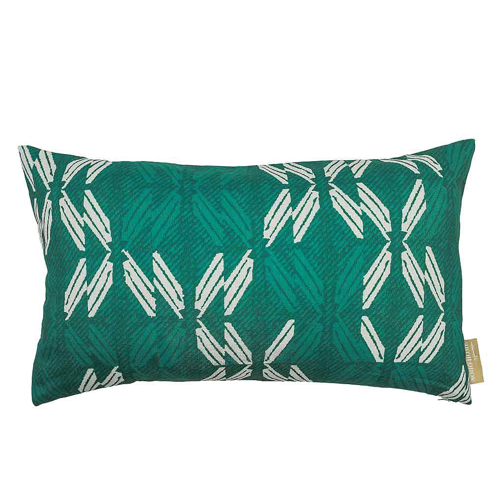 Green Flash  Peʻa Lumbar Pillowcase on a white background