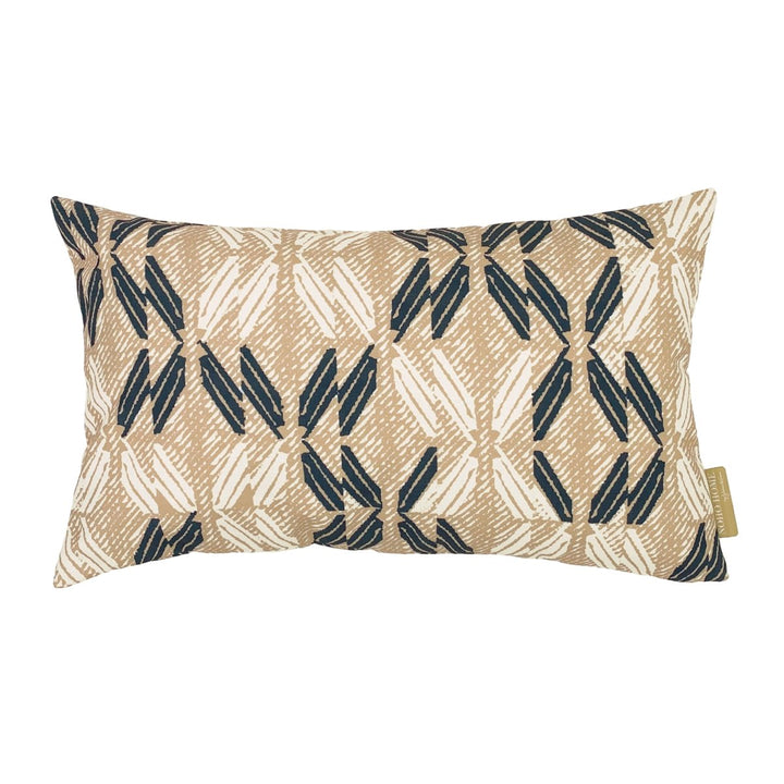 Sand & Midnight Peʻa Lumbar Pillowcase against a white background