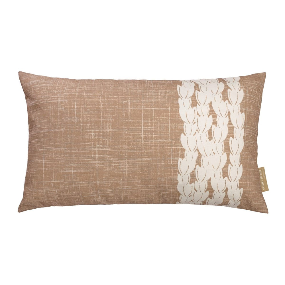 Front of Pīkake Lumbar Pillowcase against a white background