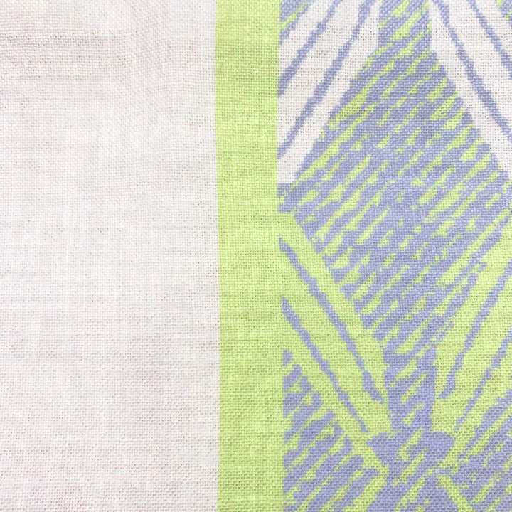 Celery and Light Blue Peʻa Stripe Lumbar Pillowcase