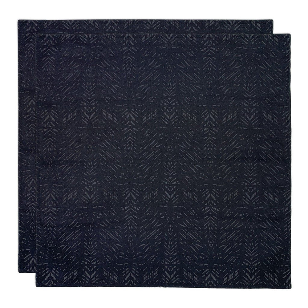 Black Premium Batik Dining Napkin Set