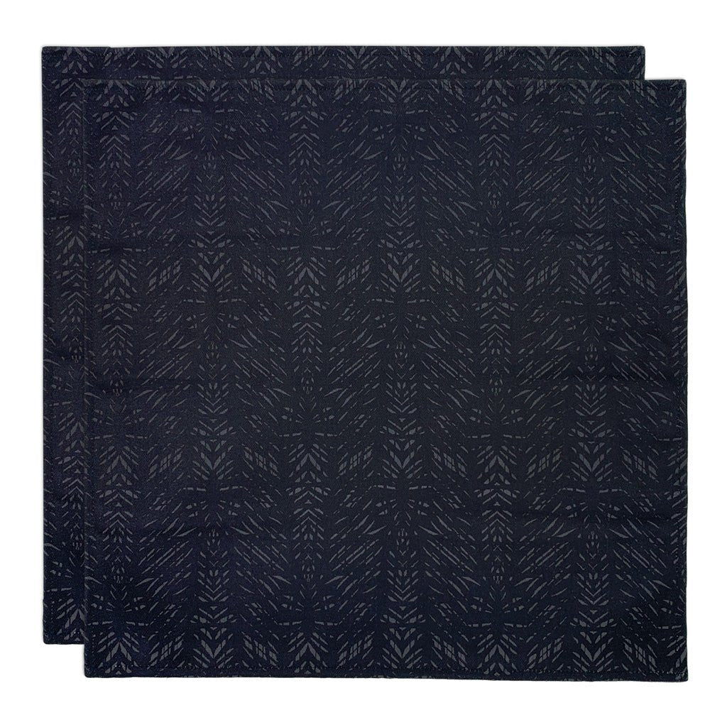 Black Premium Batik Dining Napkin Set