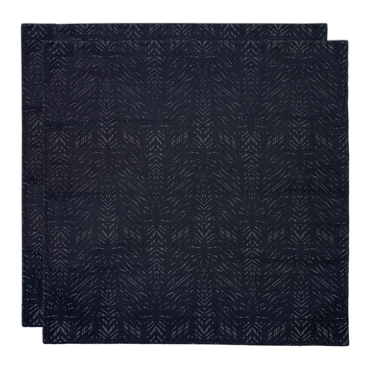 Black Premium Batik Dining Napkin Set
