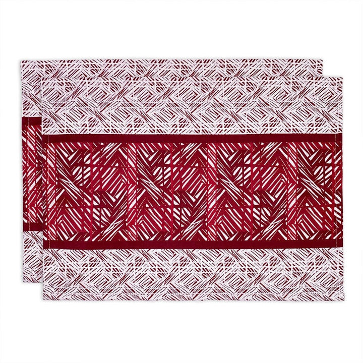 Crimson Premium Moena Dining Placemat Set 